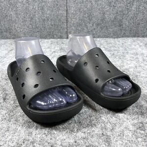 Crocs Sandals‎ Womens Size 6 Black Slip On Comfort Casual Flip Flops